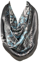 Load image into Gallery viewer, Silk Feel Square Hair Scarf Sleeping Headscarf, Multicolor Paisley Ethnic Print Bandana